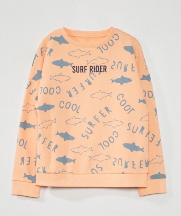 Erkek Çocuk Baskılı Sweatshirt