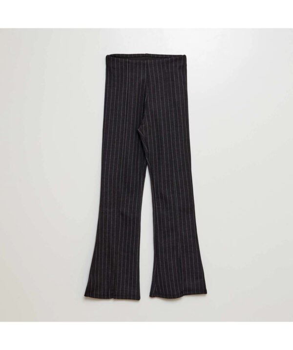 Kız Çocuk Çizgili İspanyol Paça Tayt