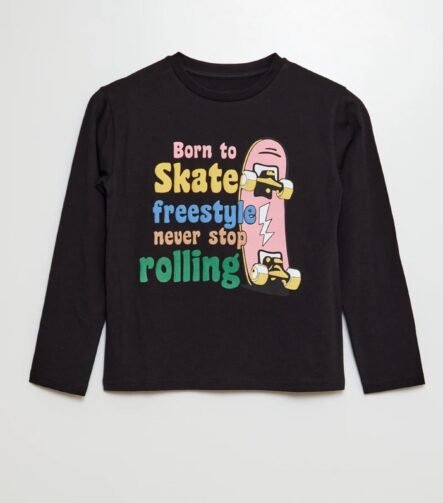 Erkek Çocuk Baskılı Uzun Kollu T-Shirt