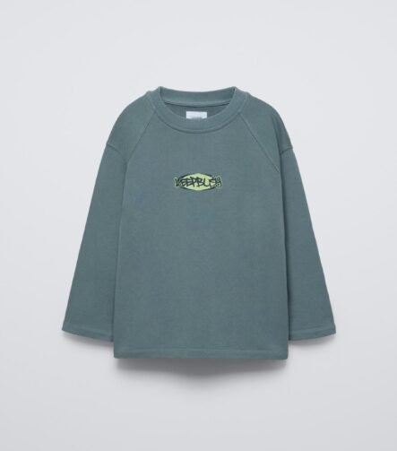 Erkek Çocuk Sloganlı Sweatshirt