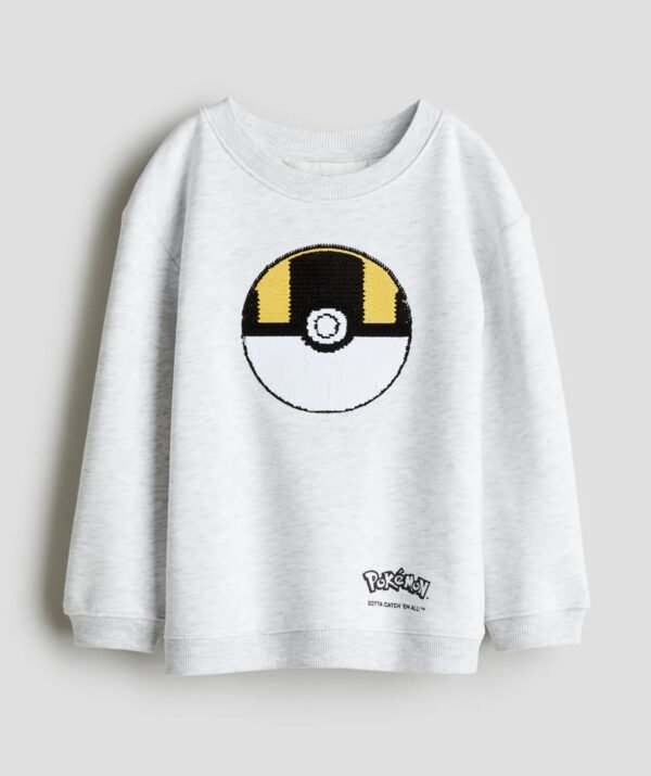 Erkek Çocuk Çift Yönlü Pullu Sweatshirt