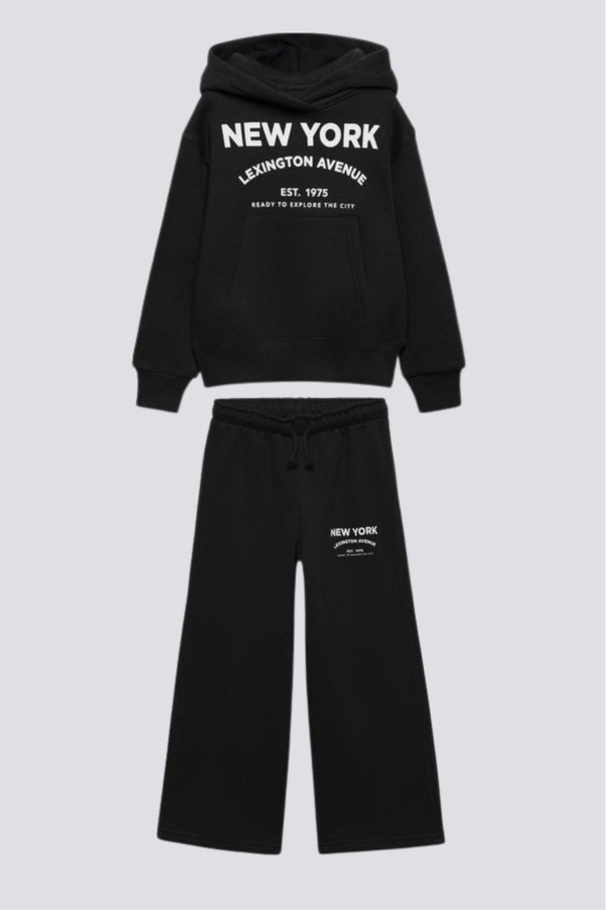 Kız Çocuk Kapüşonlu Eşofman Takımı