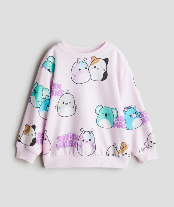 Kız Çocuk Baskılı Sweatshirt