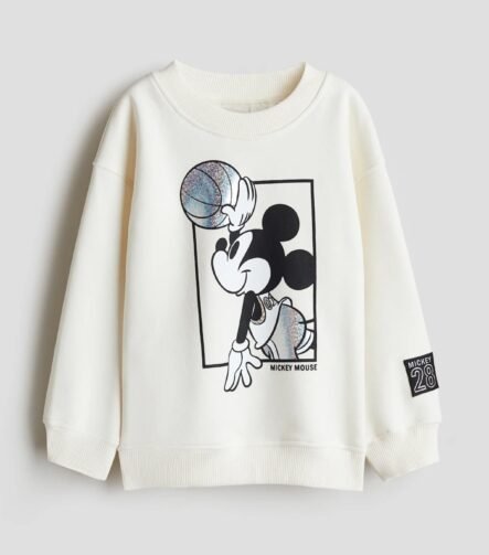 Kız Çocuk Parlak Baskılı Sweatshirt