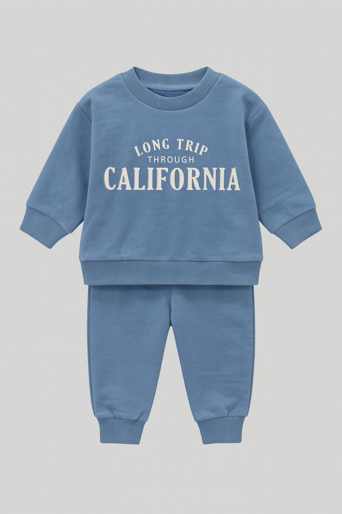 Erkek Çocuk Baskılı Sweatshirt Eşofman Takım