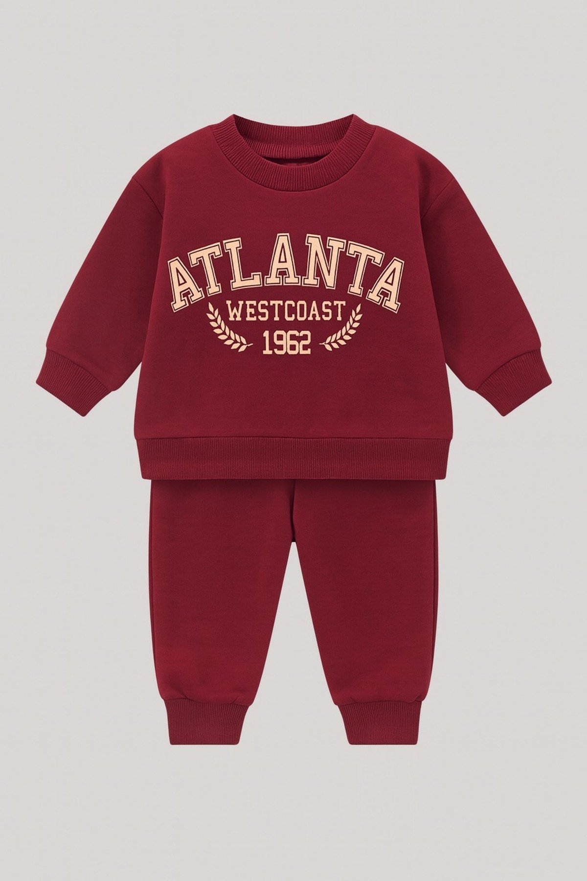 Erkek Çocuk Baskılı Sweatshirt Eşofman Takım