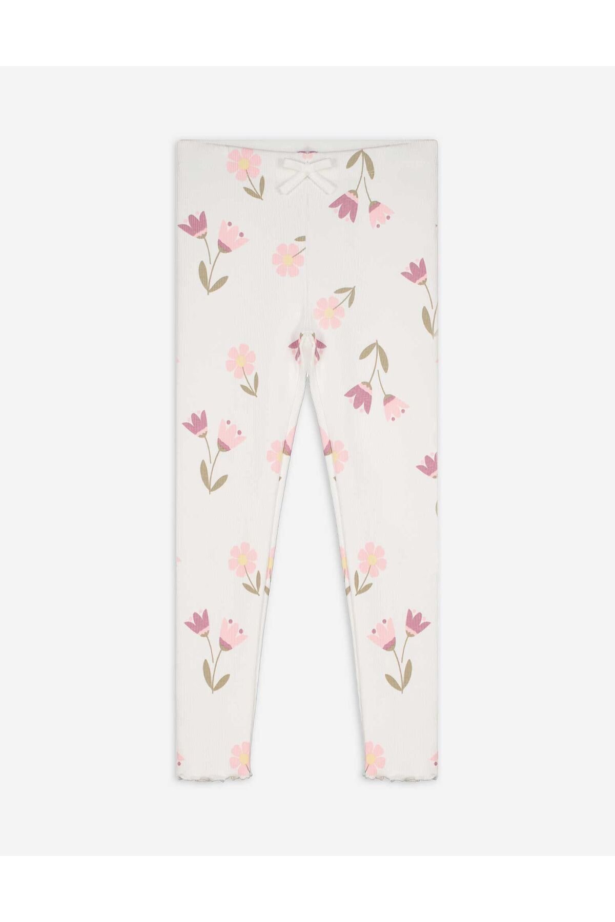 Kız Bebek Fitilli Çiçekli Tayt