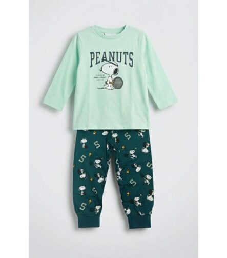 Unisex Çocuk Baskılı Pijama Takımı
