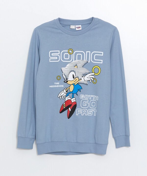 Erkek Çocuk Çift Yönlü Pullu Sweatshirt