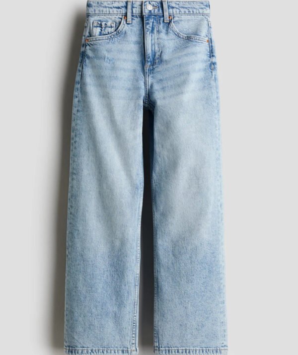 Kız Çocuk Wide Leg Denim Pantolon