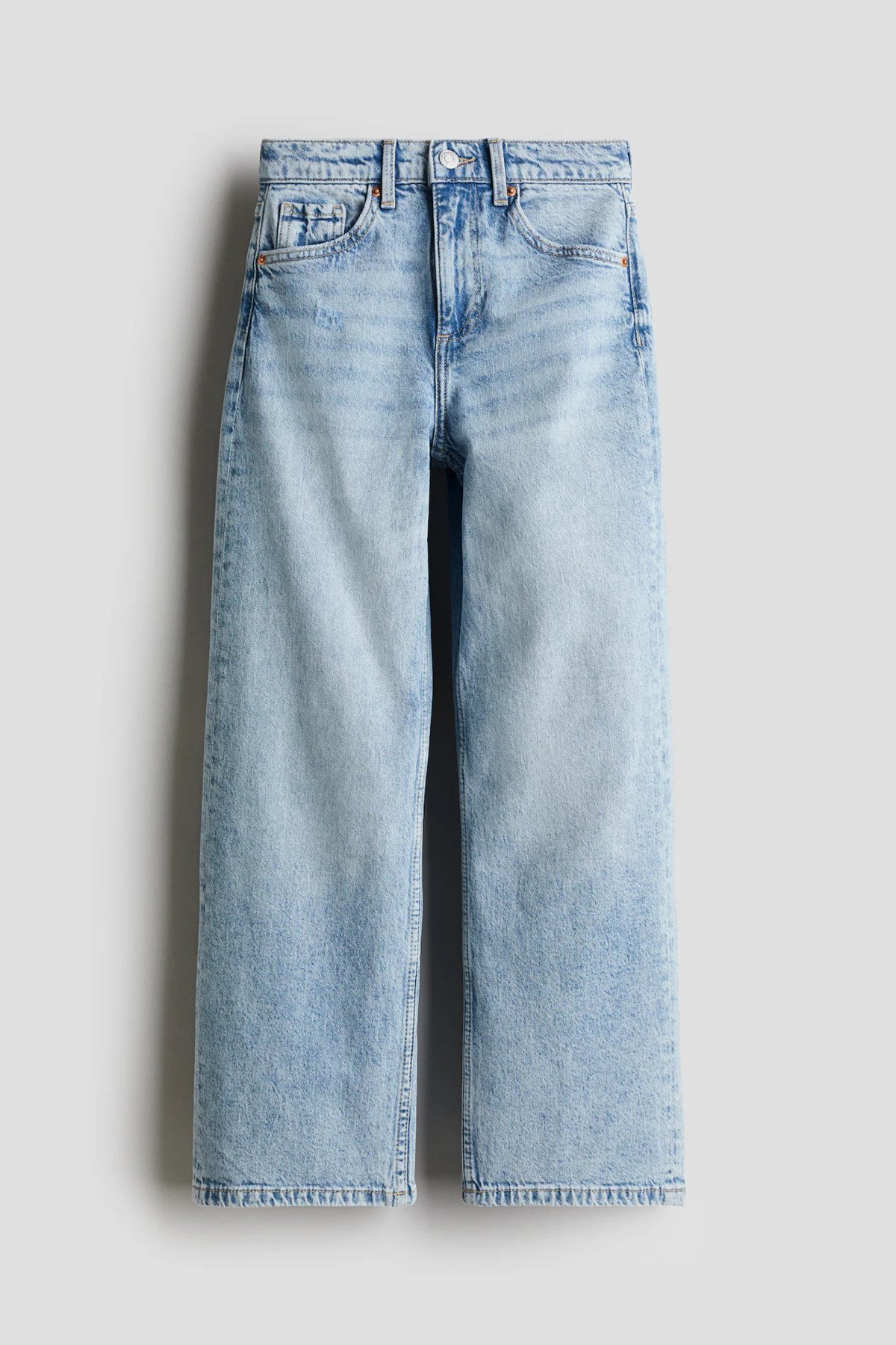 Kız Çocuk Wide Leg Denim Pantolon