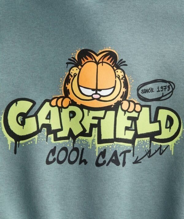 Unisex Çocuk Sırtı Baskı Detaylı Kapüşonlu Sweatshirt