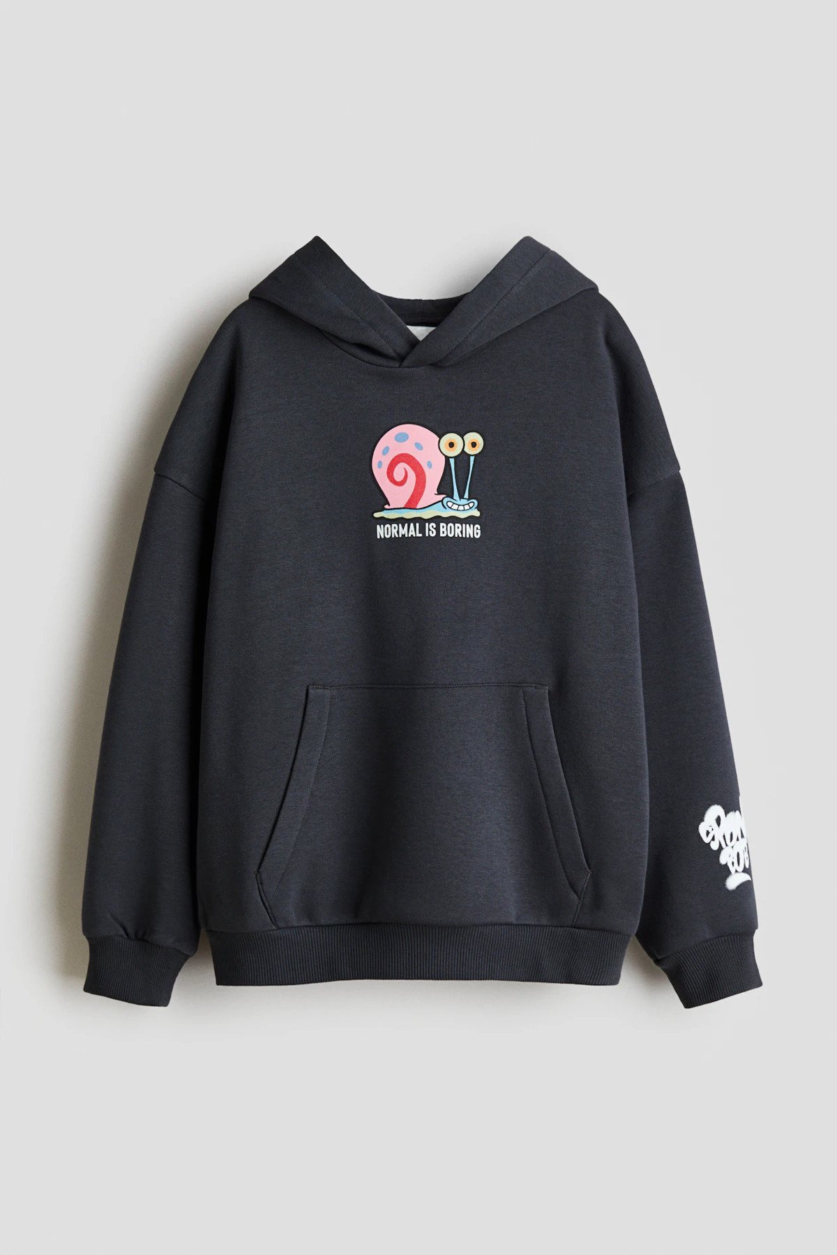 Unisex Çocuk Sırtı Baskı Detaylı Kapüşonlu Sweatshirt
