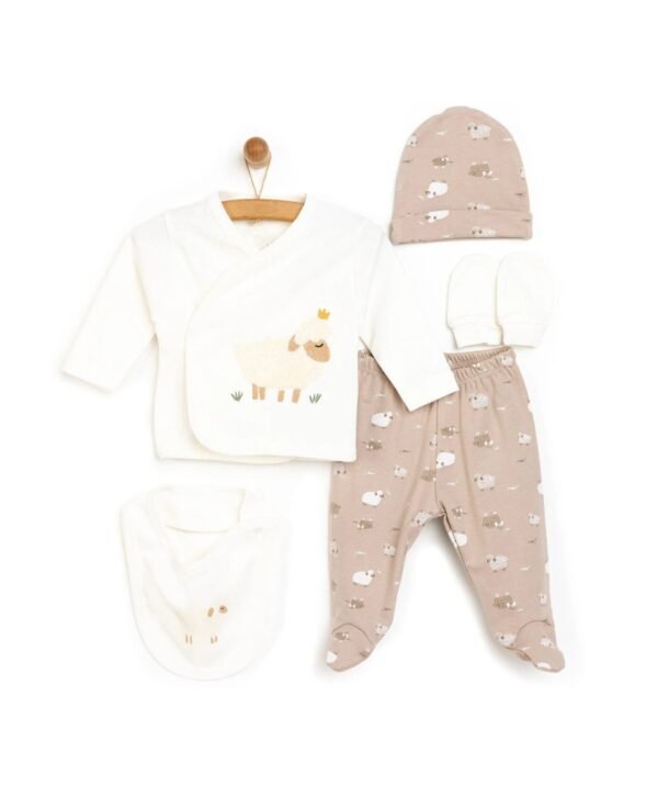 Erkek Bebek Hastane Çıkışı Set Kuzu Temal