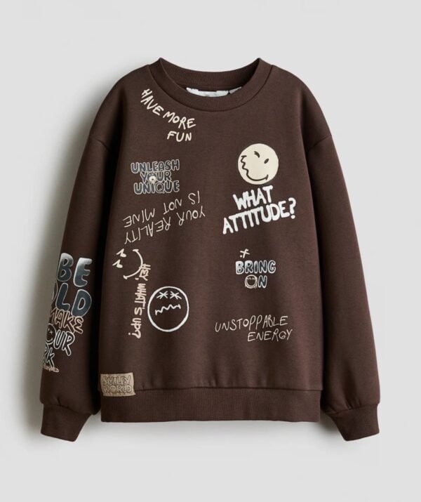 Erkek Çocuk Baskılı Sweatshirt