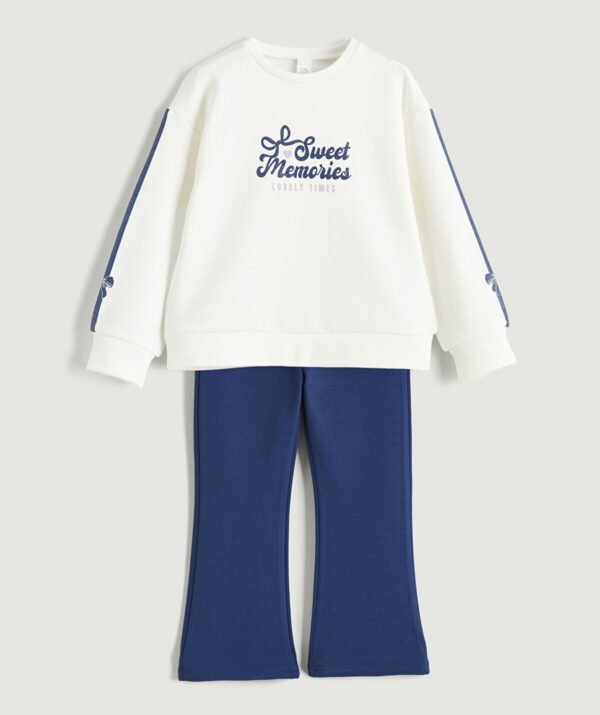 Kız Bebek Desenli Eşofman Takımı