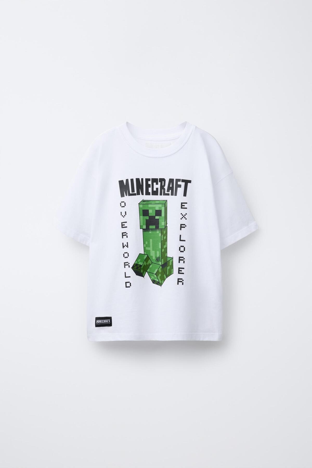 Erkek Çocuk Baskılı T-Shirt Minecraft Creeper