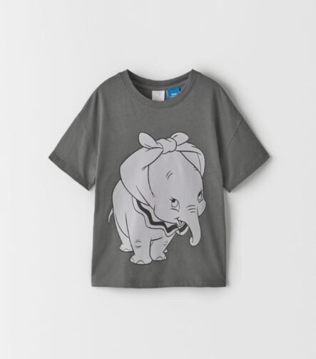 Kız Çocuk Baskılı T-Shirt Sırt Detaylı