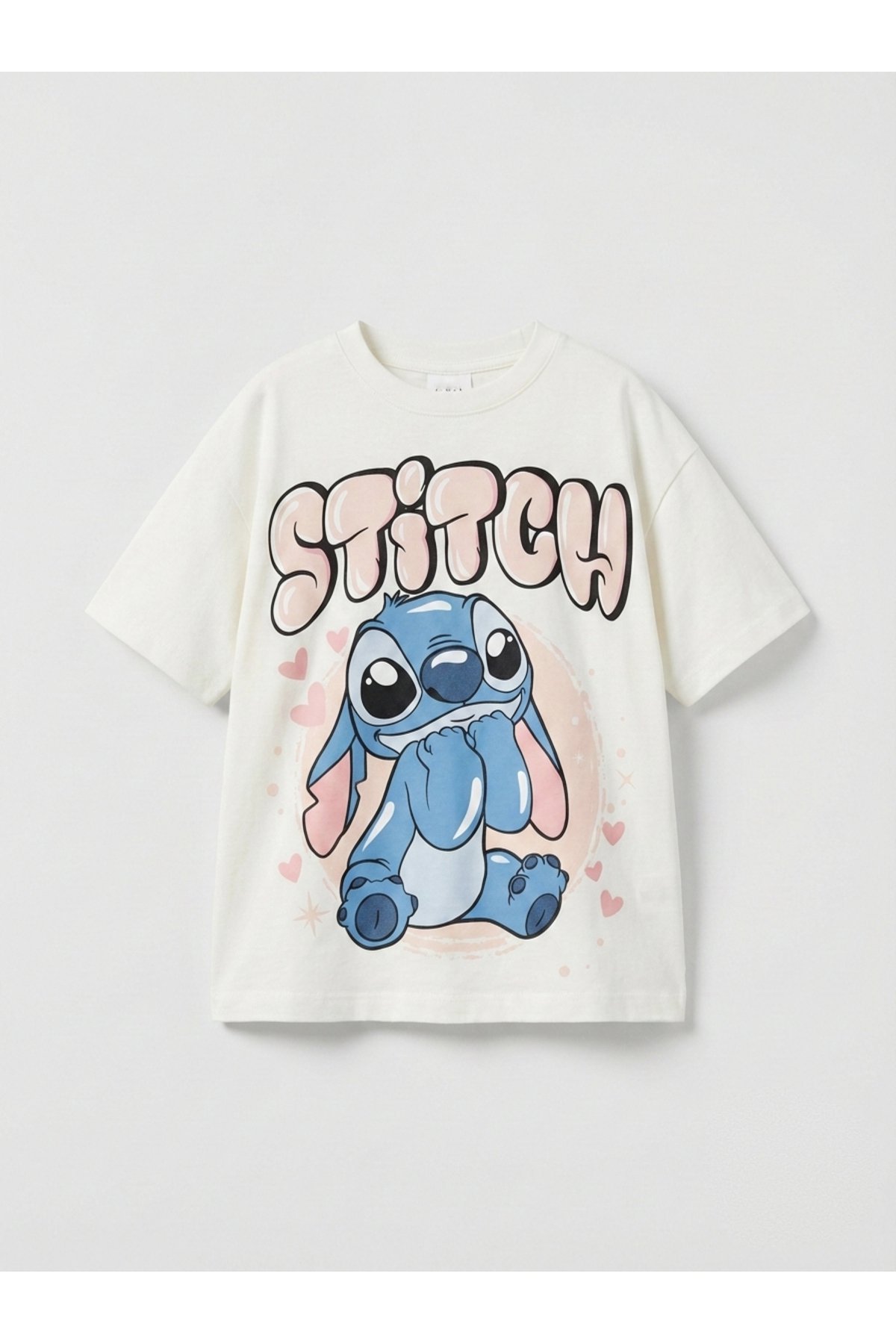 Kız Çocuk Baskılı T-Shirt Stitch Karakteri