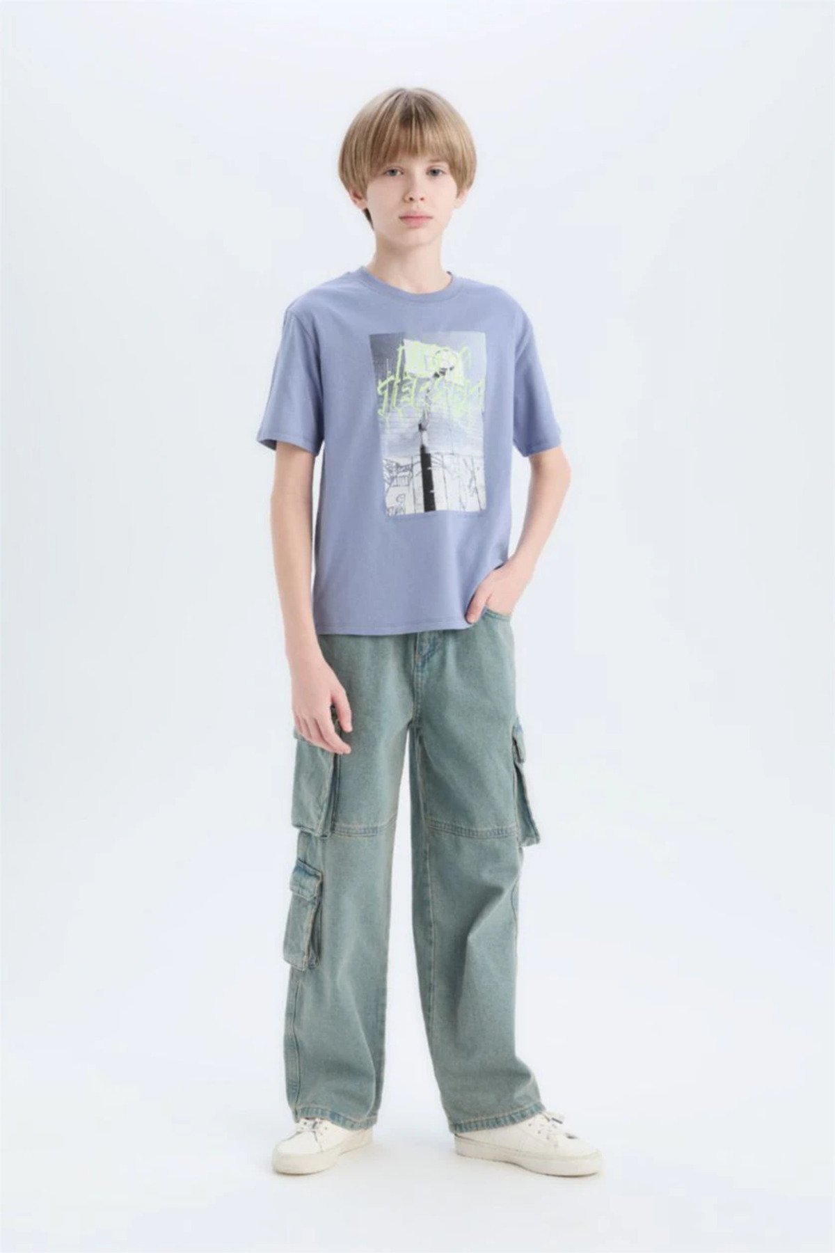 erkek çocuk baskılı t-shirt