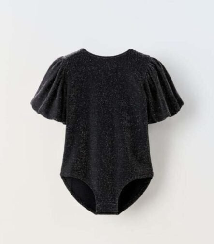 Kız Çocuk Işıltılı Bodysuit
