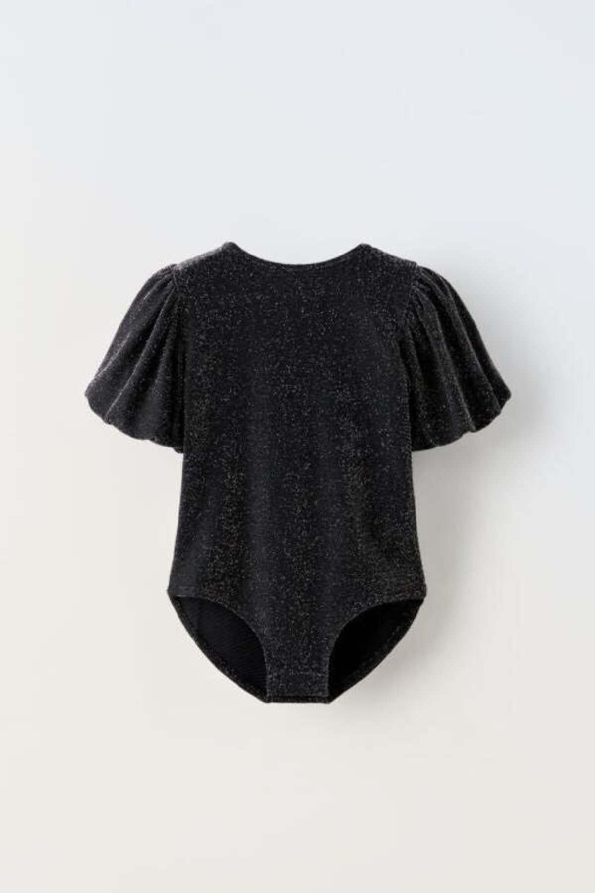 Kız Çocuk Işıltılı Bodysuit