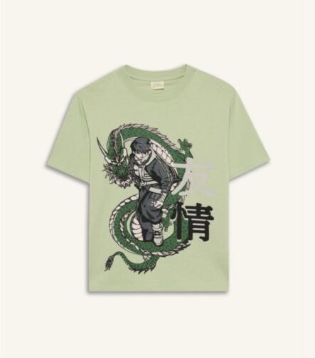 erkek çocuk ejderha baskılı t-shirt yeşil ZEYDER2111