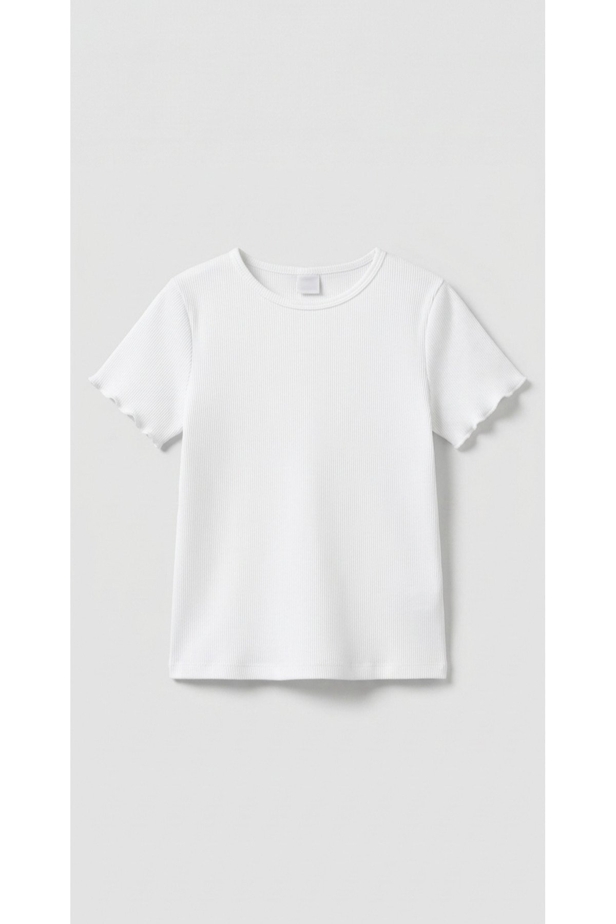 kız çocuk basic fitilli body beyaz zeyder2128